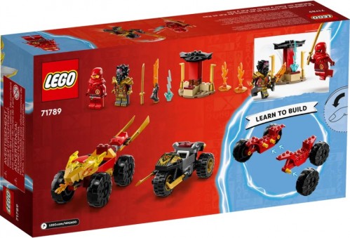 Lego Kai and Rass Car and Bike Battle 71789