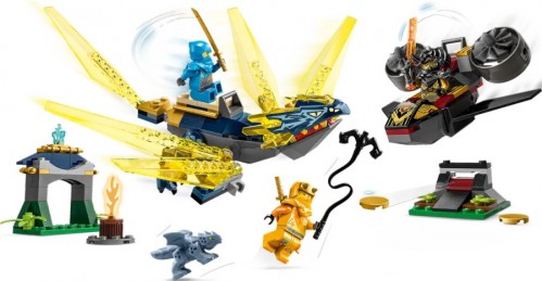 Lego Nya and Arins Baby Dragon Battle 71798