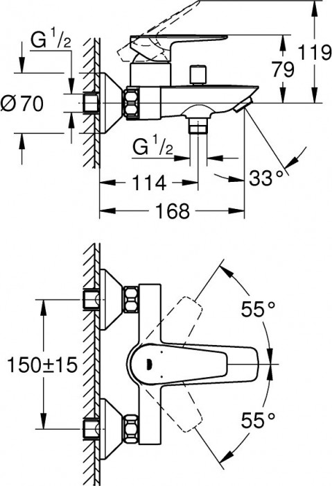 Grohe BauEdge UA12336TS0