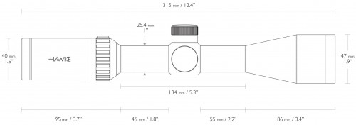 Hawke Vantage 3-9x40 .22 HV