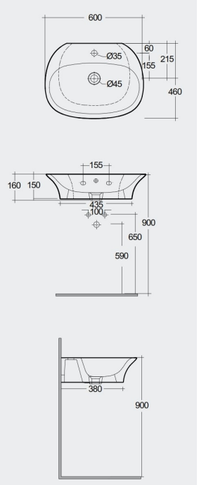 Rak Ceramics Sensation 60 SENWB6001AWHA