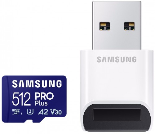 Samsung PRO Plus microSDXC + Reader 2023 512Gb