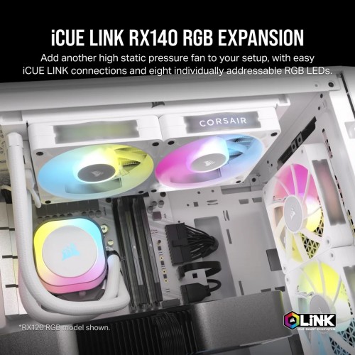 Corsair iCUE LINK RX140 RGB PWM White