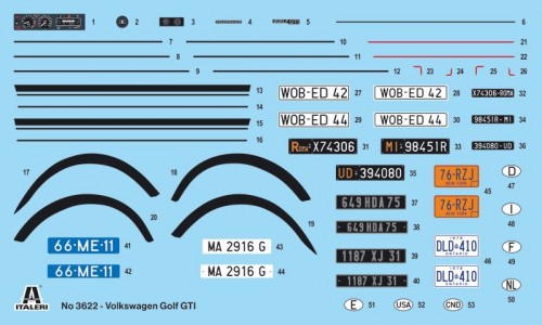 ITALERI VW Golf GTI First Series 1976/78 (1:24)