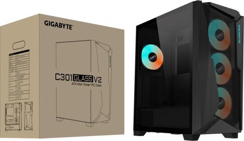 Gigabyte C301 GLASS V2 Black