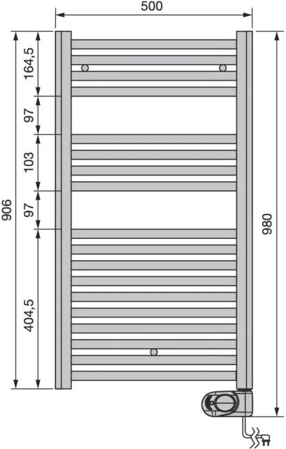 Zehnder Aura 500x906 PBECZ-090-050-MQ