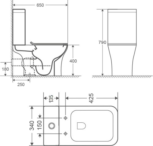 Q-tap Presto Quadro QT24221215AW