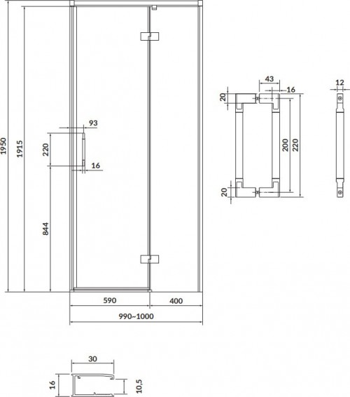 Cersanit Larga 100x195 S932-117