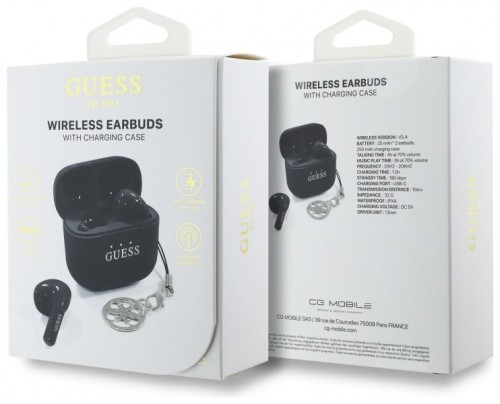 GUESS Glossy Effect Printed Classic Logo & Charm
