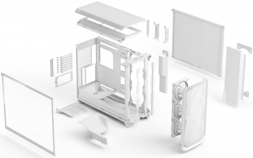 Fractal Design Meshify 3 XL White RGB TG Clear Tint