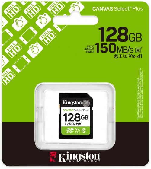 Kingston SD Canvas Select Plus Gen3 128Gb
