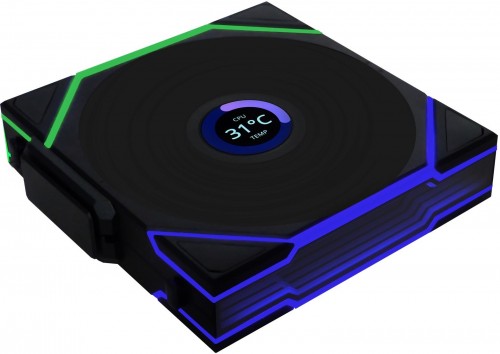 Lian Li Uni Fan TL120 Reverse Blade LCD Wireless Black