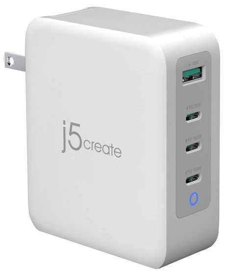 j5create 130W GaN USB-C 4-Port Charger