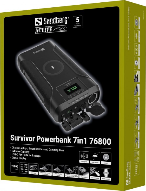 Sandberg Survivor Powerbank 7in1 76800