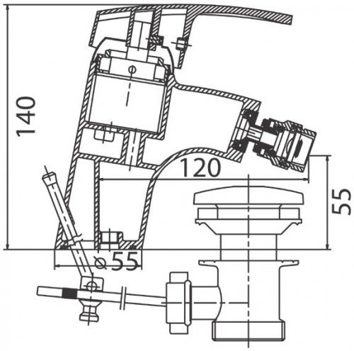 Чертеж с размерами