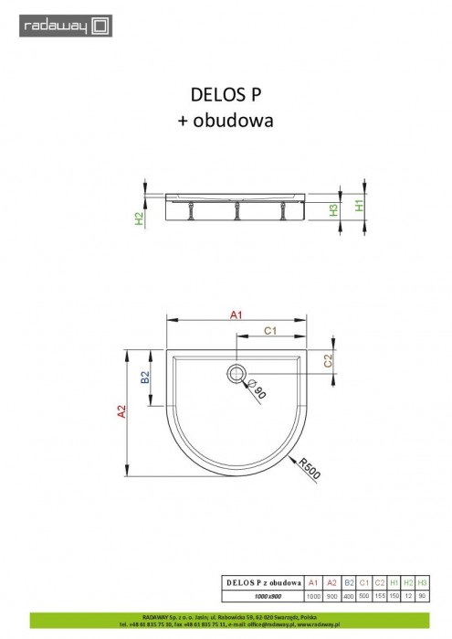 Radaway Delos P 4Z19150-03N