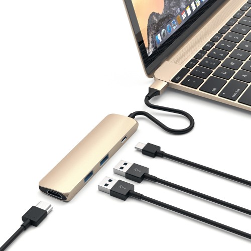 Satechi Slim Aluminum Type-C Multi-Port Adapter 4K