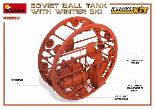 MiniArt Soviet Ball Tank with Winter Ski (1:35)