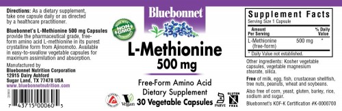 [censored] Nutrition L-Methionine 500 mg