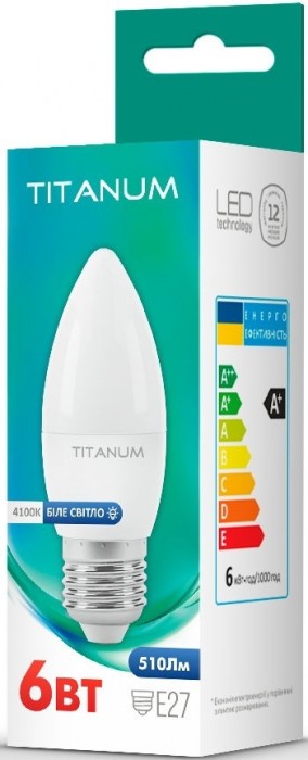 TITANUM C37 6W 4100K E27 TLC3706274