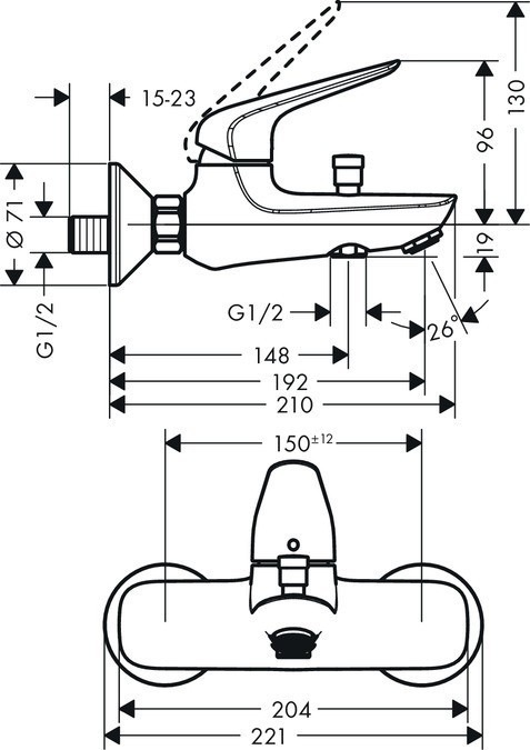 Hansgrohe Novus 1152019