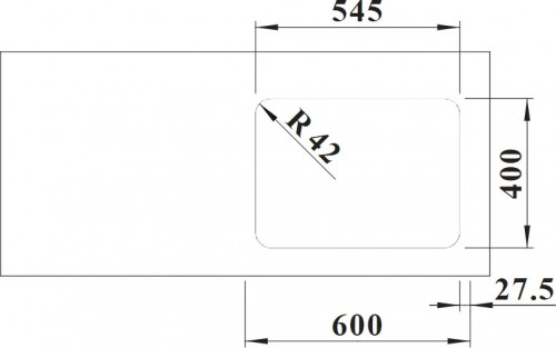 Blanco Solis 340/180-U L 526129