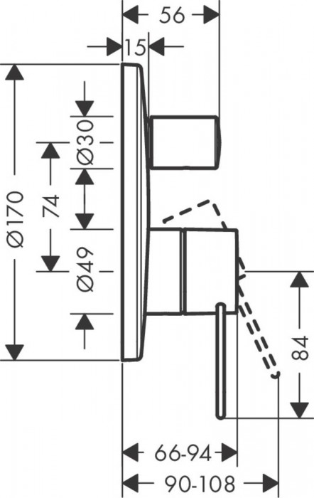 Axor Uno 38428000