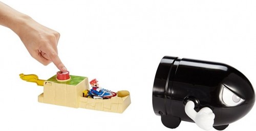 Hot Wheels Bullet Bill Launcher and Mario Kart Vehicle GKY54