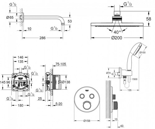 Grohe Grohtherm SmartControl 3461400L