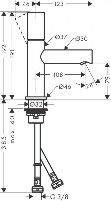 Axor Uno 45005000