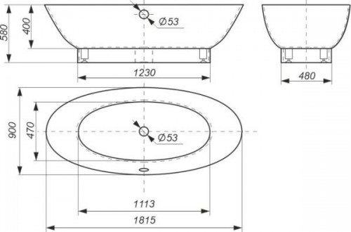 Rock Design Garmoniya 182x90 1G182090