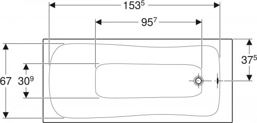 Geberit Selnova 170x75 554.285.01.1