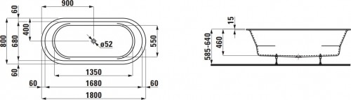 Laufen Pro 180x80 H2419500000001