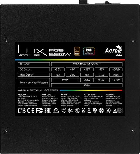 Aerocool LUX RGB 650M