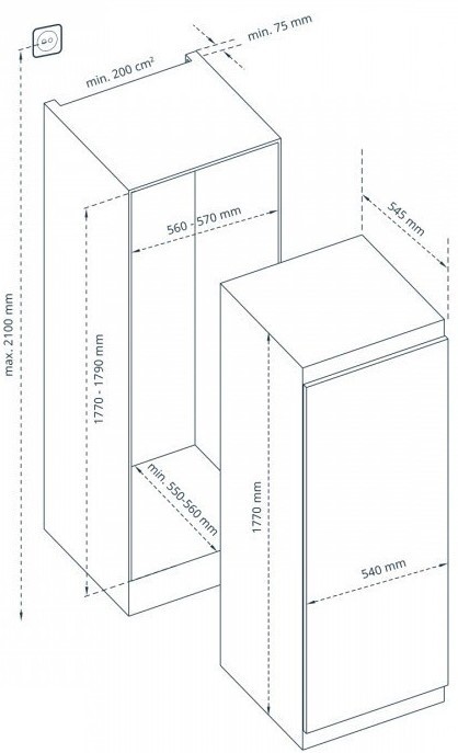 Vestfrost VR-BF27912H1S