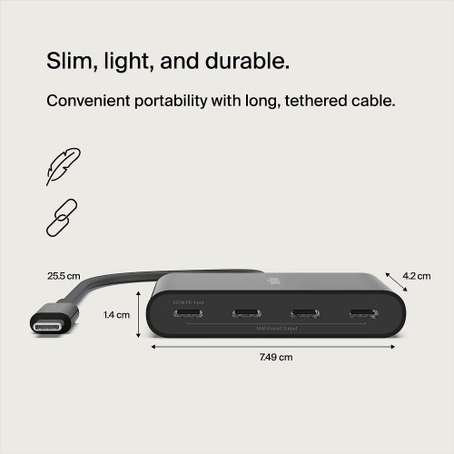 Belkin Connect USB-C to 4-Port USB-C Hub