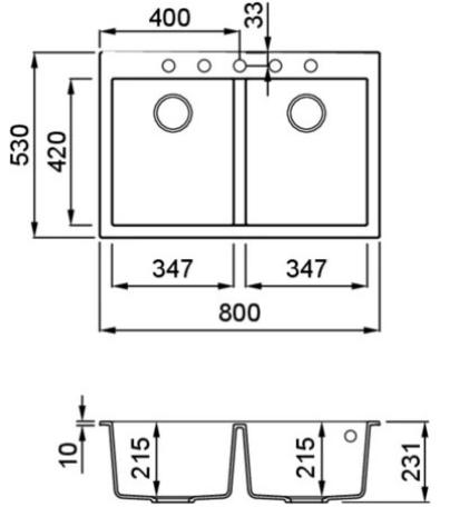 Elleci Quadra 340 LGQ34051BTP