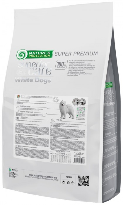 Natures Protection White Dogs Junior All Sizes Fish 4 kg