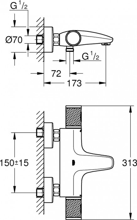 Grohe Grohtherm 1000 34830000