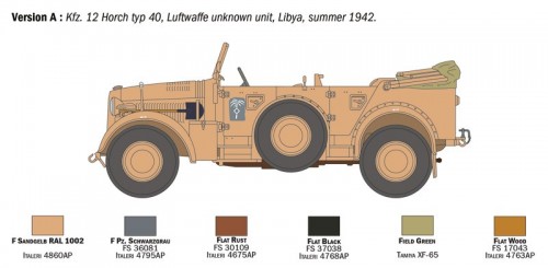 ITALERI Kfz 12 Horch 901 typ 40 Fruhen Ausf (1:35)