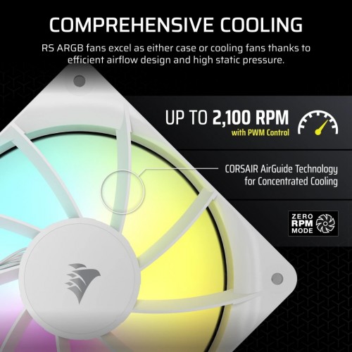 Corsair RS120 ARGB White Triple Pack