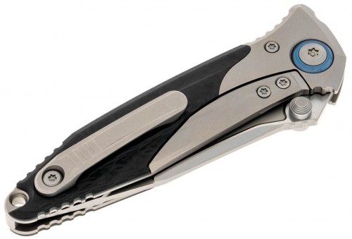 Microtech Socom Bravo Mini Drop Point Bead Blast Titanium CF