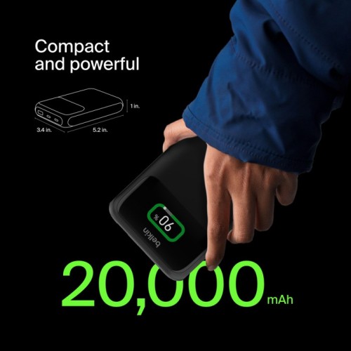 Belkin BoostCharge Pro 3-Port Laptop Power Bank 20K