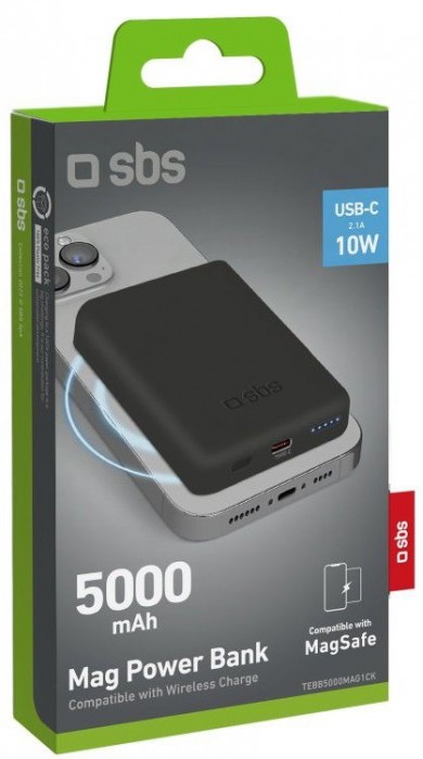 SBS Wireless Magnetic Power Bank 5000