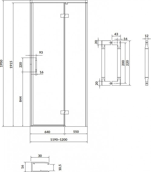 Cersanit Larga 120x195 S932-118