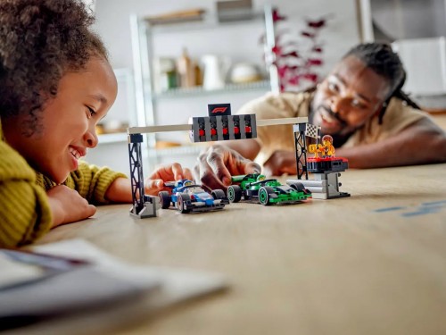 Lego F1 Grid with VCARB and Sauber Race Cars 60474