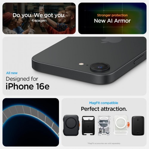 Spigen Tough Armor AI with MagSafe for iPhone 16e