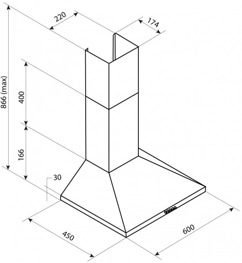 Pyramida KX 60 750 B WH