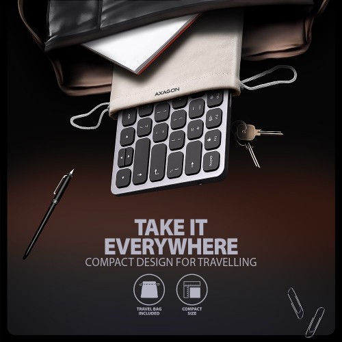 Axagon Multi-port USB-C 5Gbps hub with keyboard