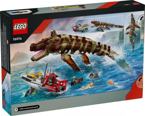 Lego Brick-Built Mosasaurus Boat Mission 76974